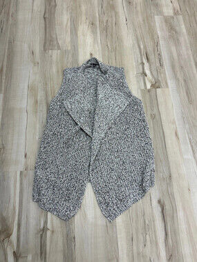 Jones, New York cotton blend knit vest asymmetrical size M